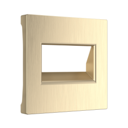 WL10-RJ45+RJ45-CP Накладка для двойной розетки Еthernet RJ-45 (шампань рифленый) Antik Werkel a041306