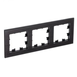 ATN312303 Рамка тройная Schneider Electric Atlasdesign Nature, оникс металл