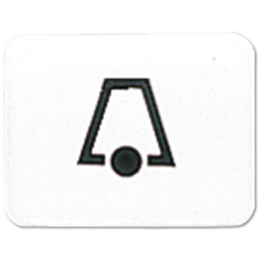 33KWW CD 500/CD plus Белый Линза с символом "ЗВОНОК" для клавиши с окошком Jung