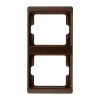 13230001 Рамка Arsys Коричневый с блеском 2-постовая вертикальная Berker