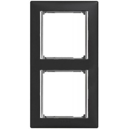 770396 Рамка Valena Ноктюрн / Серебро 2-постовая вертикальная Legrand