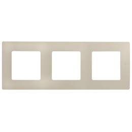 672513 Рамка Etika Слоновая кость 3-постовая Legrand