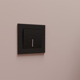 W0082408 Рамка для двойной розетки (черный)  Hammer Werkel a052535