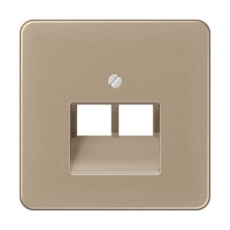 CD569-2UAGB CD 500/CD plus Бронза Накладка 2-ой наклонной ТЛФ/комп розетки Jung