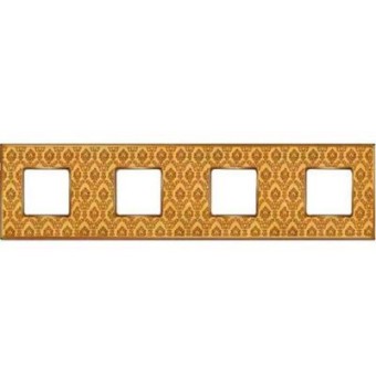 FD01324DGOB Рамка Vintage Tapestry Decorbrass / Золото 4-постовая Fede