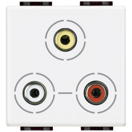 N4283 Разъем 3xRCA Bticino