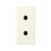 27431-61 Розетка двухполюсная без заземления, с защитными шторками, узкий модуль, Simon 27, слоновая кость