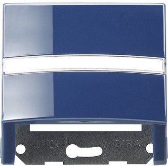 087046 Накладка с опорной пластиной для розеток средств связи Синий Gira S-color