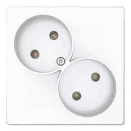 2450457-030 Розекта 2х2К без защ штор, бел Simon 24