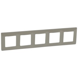 672525 Рамка Etika Светлая галька 5-постовая Legrand