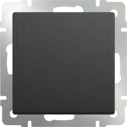WL04-SW-1G-2W Выключатель одноклавишный проходной (графит рифленый) Antik Werkel a046613