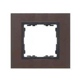 82817-38 Рамка декоративная, 1 пост, Simon 82 Nature, Металл, свинец-графит