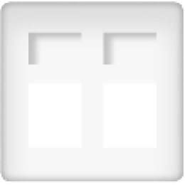 FD17897 Двойная монтажная плата RJ45, цвет Белый FEDE