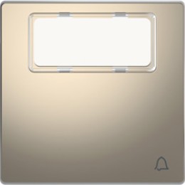 MTN3365-6050 D-life клавиша 1-ная, пол. для надп., звонок, никель Merten