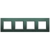LNA4802M4PK Рамка LivingLight Квадрат Зеленый шелк 2+2+2+2 модуля Bticino