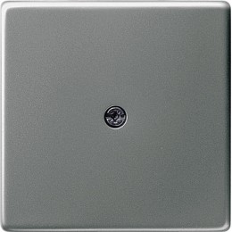 027420 Накладка для ввода и подключения удлинительного провода к вставке клеммной соединительной розетки Сталь Gira E22