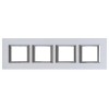 HA4802M4HSAN Рамка Axolute Квадрат Серебро 2+2+2+2 модуля Bticino