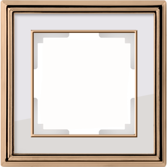 WL17-Frame-01 Рамка на 1 пост (золото/белый) Palacio Werkel a037677