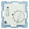 20308982 Регулятор температуры помещения с размыкающим контактом, центральной панелью, одноклавишным выключателем и светодиодом цвет: белый, с блеском S.1 Berker