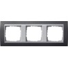 021381 Рамка Event Черный / Алюминий 3-постовая Gira