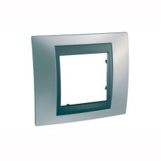 MGU66.002.238 Рамка Unica Top Хром матовый / Графит 1-постовая Schneider Electric MGU66.002.238 Рамка Unica Top Хром матовый / Графит 1-постовая Schneider Electric