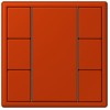LC503TSA4320A Les Couleurs® Le Corbusier KNX кнопочный модуль F 50 с тремя парами кнопок rouge vermillon 59 Jung