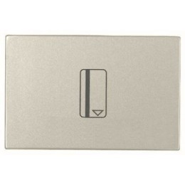 N2214.1 CV Механизм карточного (54 мм) выключателя с накладкой, 2-модульный, серия Zenit, цвет шампань, ABB