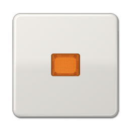 CD590KOBFLG CD ударопр. Светло-серый Клавиша для 1-я с/п с оранжевой линзой Jung