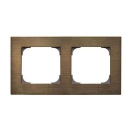 8572 OE Рамка двойная ABB Sky, античная латунь 2CLA857200A1201