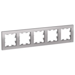ATN000305 Рамка AtlasDesign Алюминий 5-постовая Schneider Electric