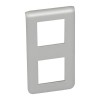 079322 Рамка Mosaic Алюминий 2х2-модульная вертикальная Legrand