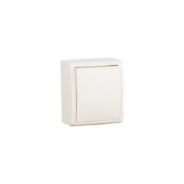 1594104-031 Выключатель одноклавишный с подсветкой, IP54, 10А 250В, винтовой зажим, S15 Aqua, слоновая кость Simon 15 Aqua