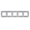 FD01375CB Рамка Emporio Bright chrome 5-постовая Fede