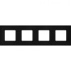 FD01604BK Рамка New Marco Черный 4-постовая Fede