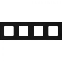 FD01604BK Рамка New Marco Черный 4-постовая Fede