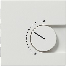 0397112 Терморегулятор с переключающим контактом на 24V/10 (4)A Белый Gira F100