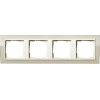 0214771 Рамка Event Clear Песочный / Кремовый 4-постовая Gira