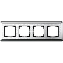 0214681 Рамка Classix Art Хром / Хром 4-постовая Gira