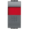 L4038R Кнопка 10А, 1P-NО + индикатор с красным рассеивателем Bticino