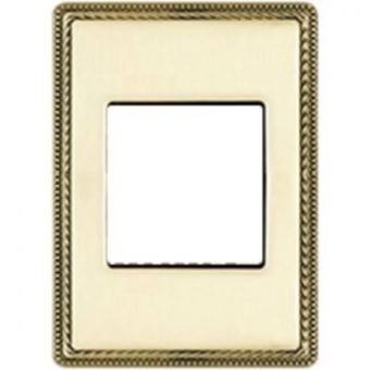 39821502 Рамка с квадратным вырезом Venezia Metal Золото 1-постовая Fontini