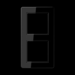 AF582BFSW Рамка A flow Черный 2-постовая Jung