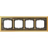 1724-833-500 Рамка Dynasty Латунь полированная черная роспись 4-постовая ABB