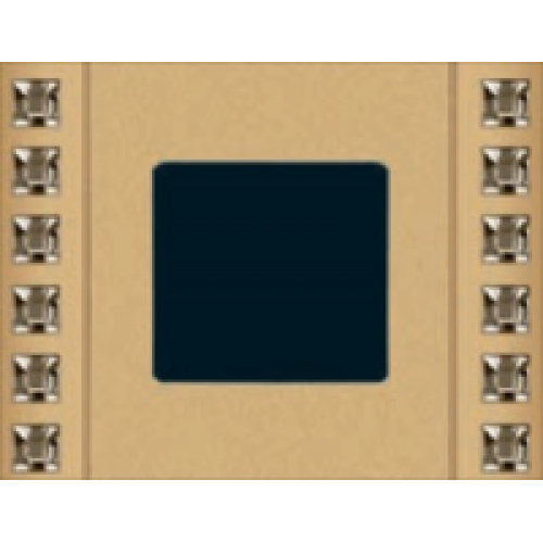 FD01281OR Рамка Crystal De Luxe Золото 1-постовая Fede