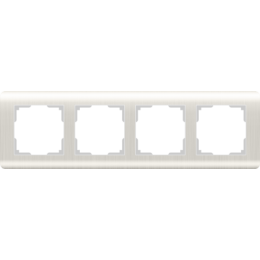 WL12-Frame-04 Рамка на 4 поста (перламутровый) Stream Werkel a040878