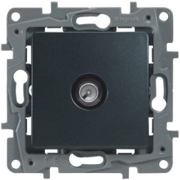 672663 Розетка TV - проходная - 14 дБ - 5-862 мГц - Etika - антрацит Legrand