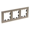 ATN320503 Рамка тройная Schneider Electric Atlasdesign Nature, шампань стекло