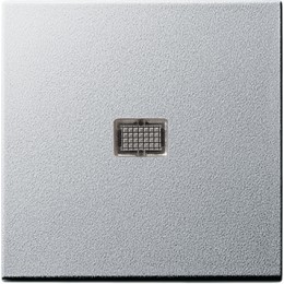 029826 Клавиша с большим конрольным окошком Алюминий Gira