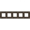 FD01415AS Рамка Granada Antique Silver 5-постовая Fede