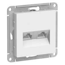 ATN000185 Atlasdesign Розетка двойная компьютерная RJ45+RJ45, кат.5E, механизм, Белый Schneider Electric ATN000185 Atlasdesign Розетка двойная компьютерная RJ45+RJ45, кат.5E, механизм, Белый Schneider Electric