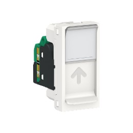 NU341018 Розетка компьютерная, RJ45, одиночная, кат. 5е UTP, 1 Модуль, Белый Schneider Electric